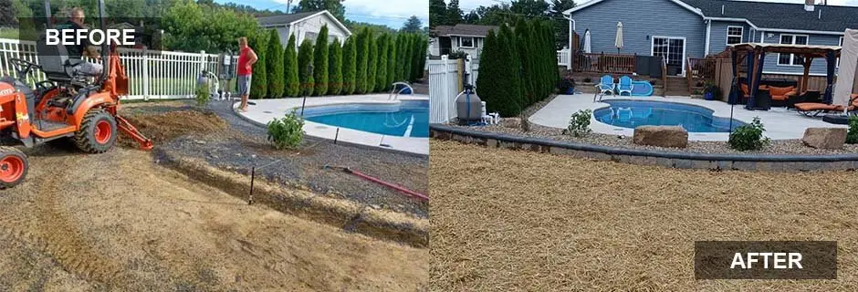 Before and after photo 7 of a yard by Hilltop Lawn Care LLC